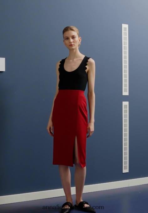 mulheres top preto F4BZ0D439 Anna Field