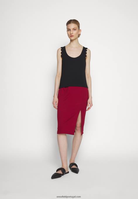 mulheres top preto F4BZ0D439 Anna Field