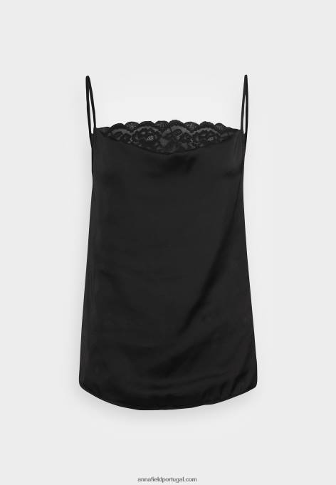 mulheres top preto F4BZ0D447 Anna Field