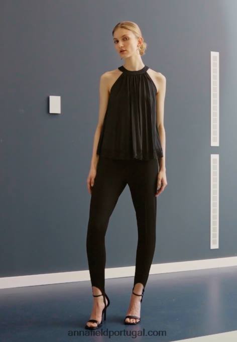 mulheres top preto F4BZ0D457 Anna Field