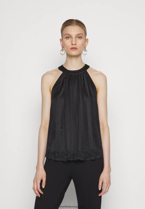 mulheres top preto F4BZ0D457 Anna Field