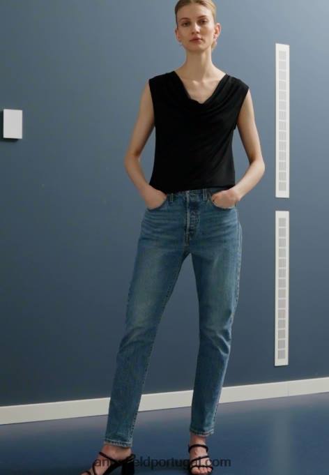 mulheres top preto F4BZ0D459 Anna Field