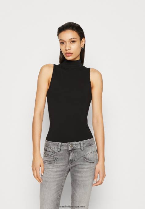 mulheres top preto F4BZ0D466 Anna Field