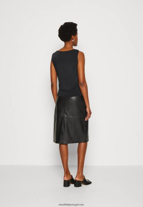 mulheres top preto F4BZ0D474 Anna Field