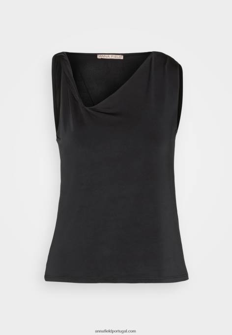 mulheres top preto F4BZ0D474 Anna Field
