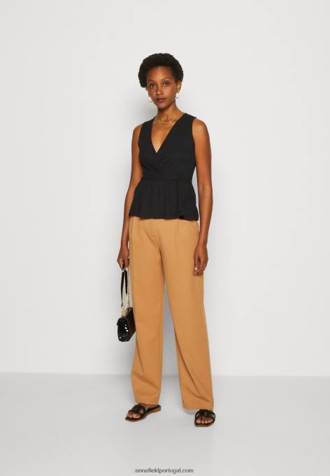 mulheres top preto F4BZ0D488 Anna Field