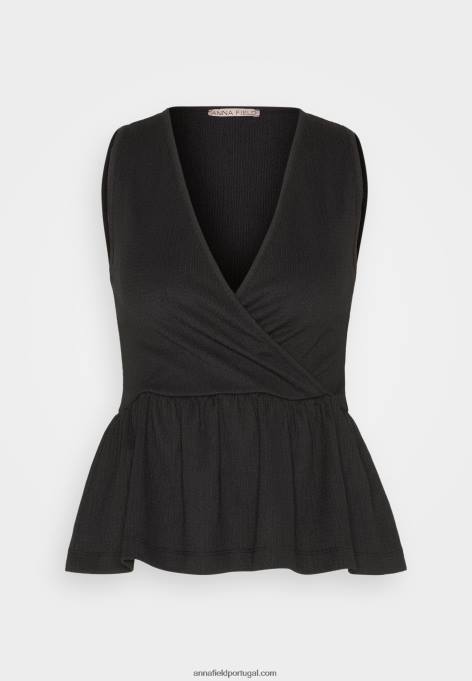 mulheres top preto F4BZ0D488 Anna Field