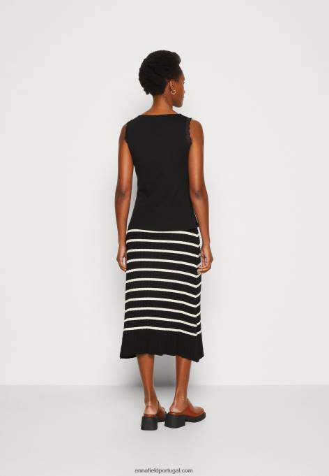 mulheres top preto F4BZ0D496 Anna Field