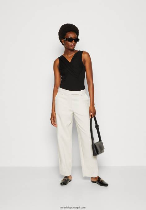 mulheres top preto F4BZ0D498 Anna Field