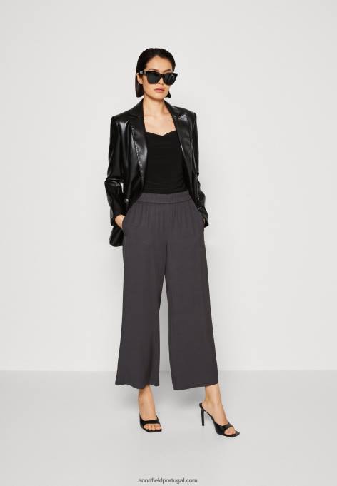 mulheres top preto F4BZ0D500 Anna Field