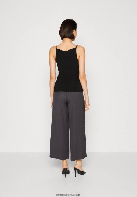 mulheres top preto F4BZ0D500 Anna Field