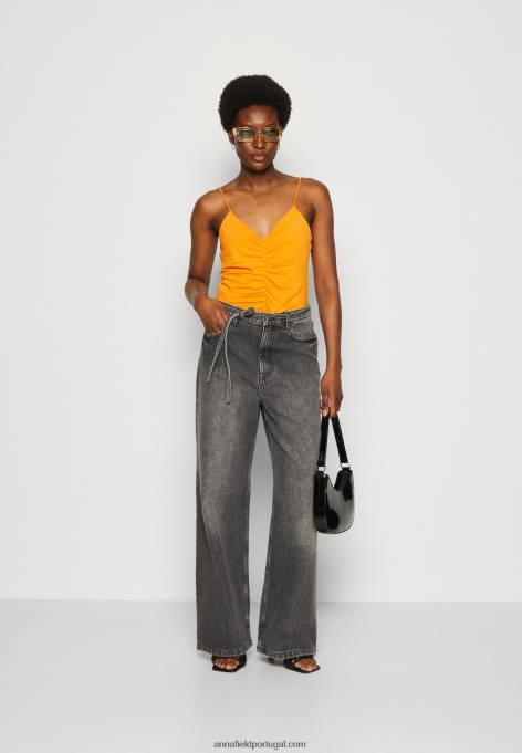 mulheres top preto/laranja F4BZ0D454 Anna Field