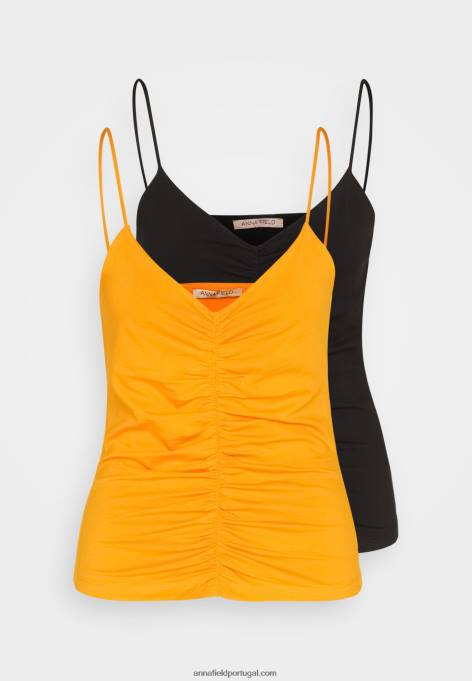 mulheres top preto/laranja F4BZ0D454 Anna Field