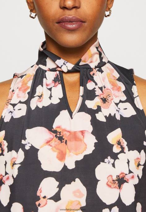 mulheres top preto/rosa F4BZ0D428 Anna Field