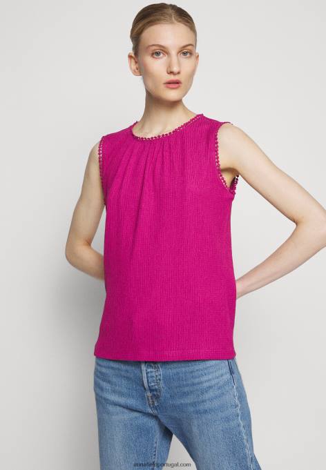 mulheres top rosa F4BZ0D413 Anna Field