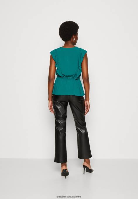 mulheres top verde F4BZ0D436 Anna Field