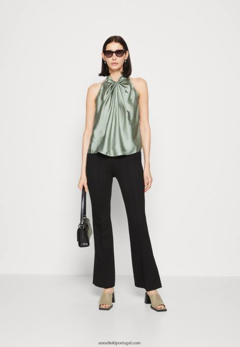 mulheres top verde claro F4BZ0D390 Anna Field
