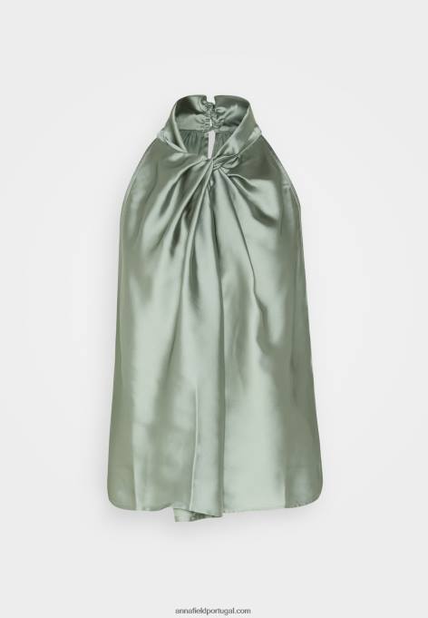 mulheres top verde claro F4BZ0D390 Anna Field