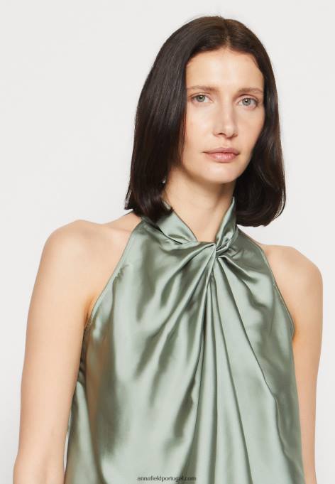 mulheres top verde claro F4BZ0D390 Anna Field