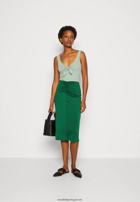 mulheres top verde claro F4BZ0D409 Anna Field