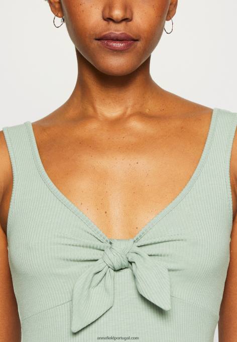 mulheres top verde claro F4BZ0D409 Anna Field
