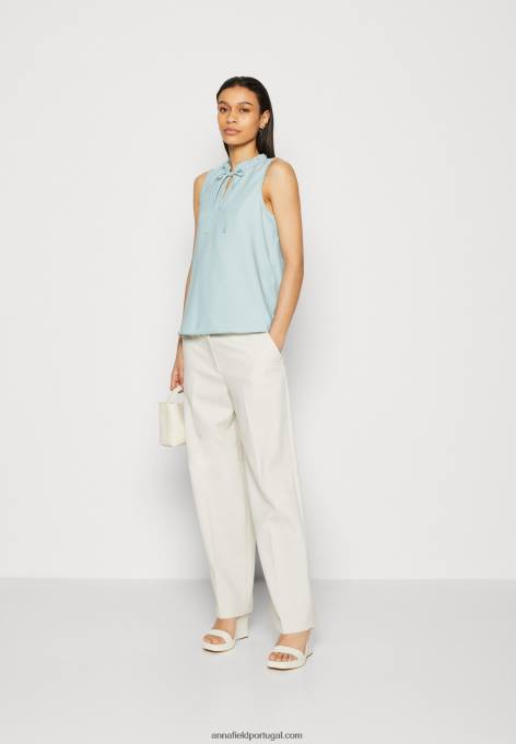 mulheres top verde claro F4BZ0D420 Anna Field