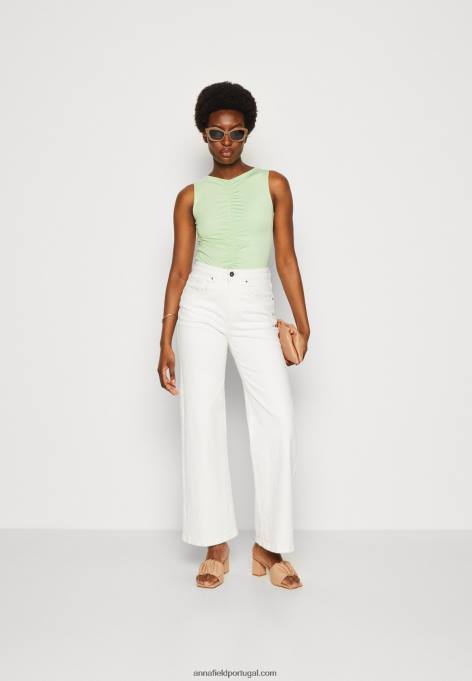 mulheres top verde claro F4BZ0D464 Anna Field