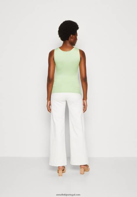 mulheres top verde claro F4BZ0D464 Anna Field