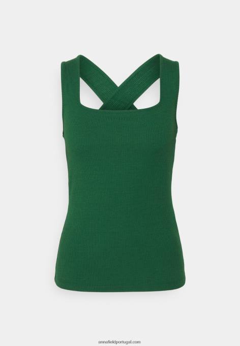 mulheres top verde escuro F4BZ0D425 Anna Field