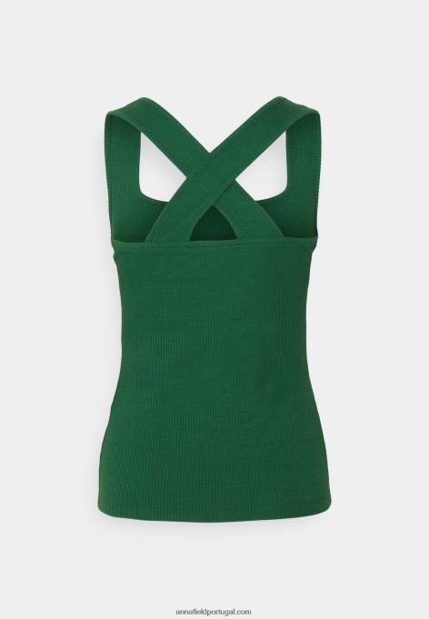 mulheres top verde escuro F4BZ0D425 Anna Field