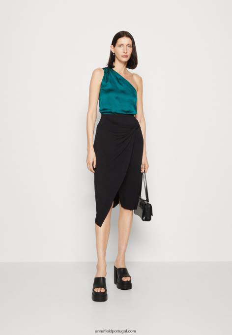 mulheres top verde escuro F4BZ0D462 Anna Field