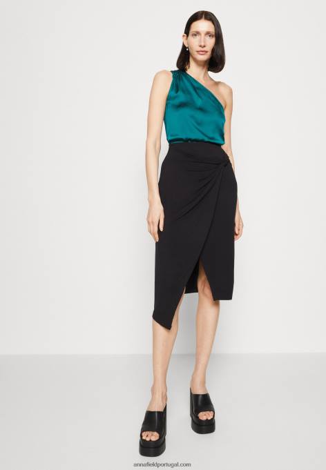 mulheres top verde escuro F4BZ0D462 Anna Field