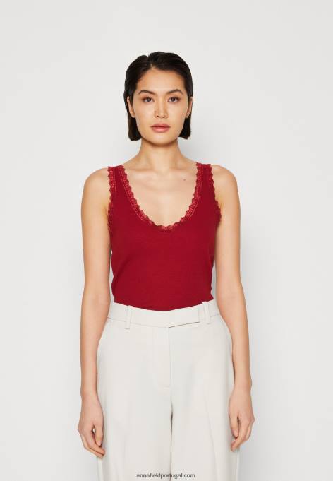 mulheres top vermelho escuro F4BZ0D497 Anna Field