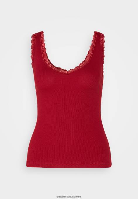 mulheres top vermelho escuro F4BZ0D497 Anna Field