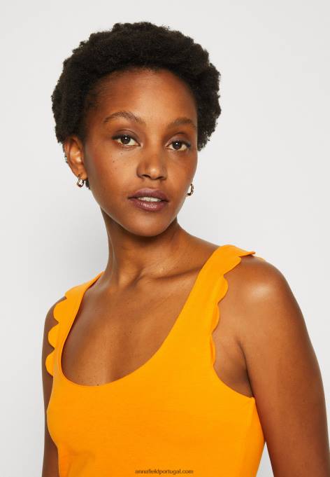 mulheres topo laranja F4BZ0D393 Anna Field