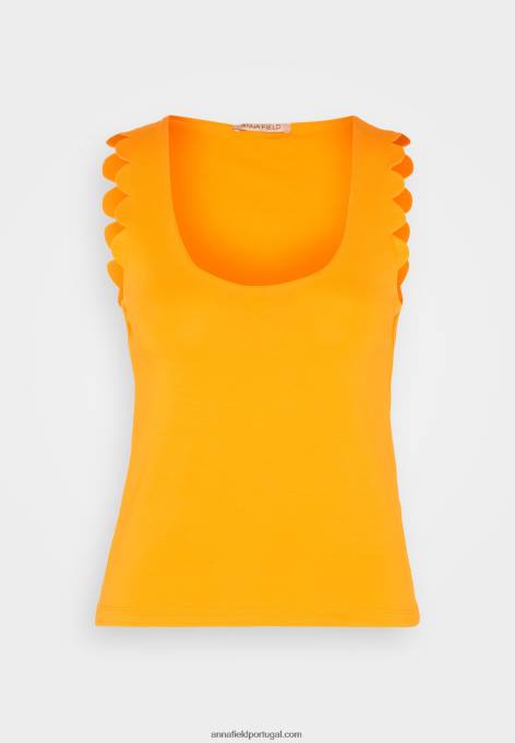 mulheres topo laranja F4BZ0D393 Anna Field