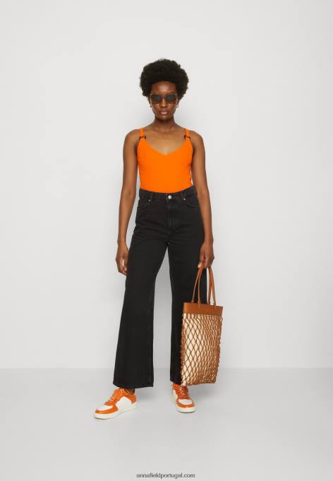 mulheres topo laranja F4BZ0D455 Anna Field