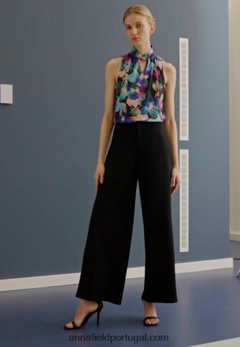 mulheres topo nazul/roxo F4BZ0D505 Anna Field