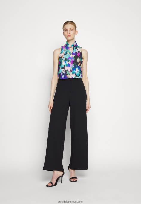 mulheres topo nazul/roxo F4BZ0D505 Anna Field