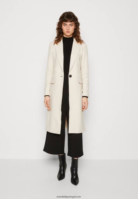 mulheres casaco clássico bege F4BZ0D911 Anna Field