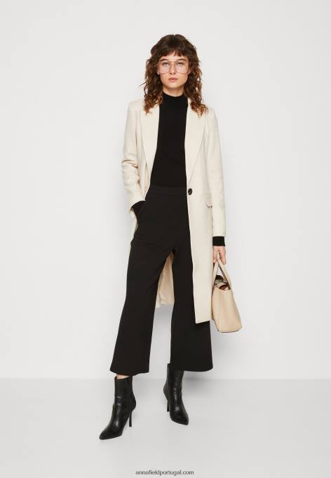 mulheres casaco clássico bege F4BZ0D911 Anna Field