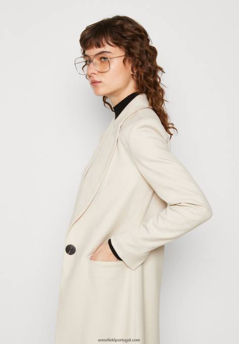 mulheres casaco clássico bege F4BZ0D911 Anna Field
