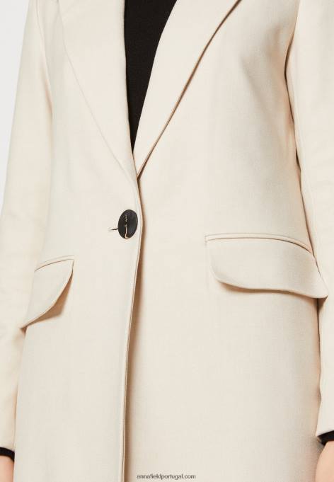 mulheres casaco clássico bege F4BZ0D911 Anna Field