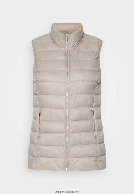 mulheres colete bege F4BZ0D729 Anna Field