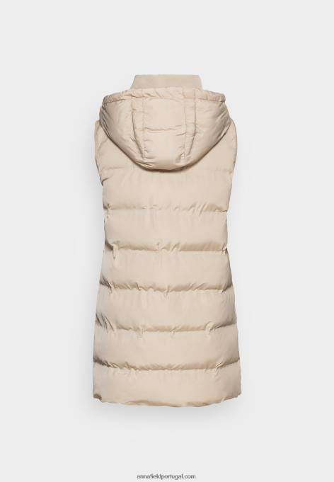 mulheres colete bege F4BZ0D732 Anna Field