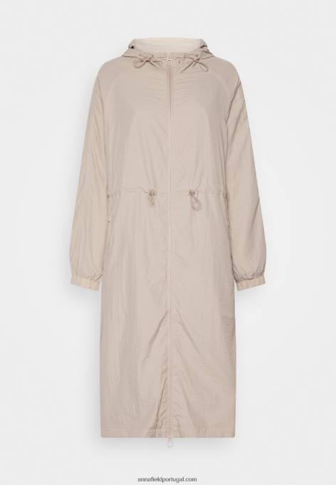 mulheres parca bege F4BZ0D909 Anna Field