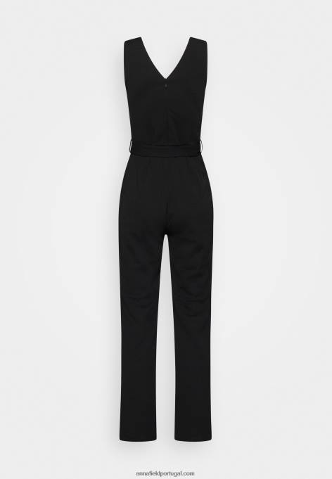 mulheres macacão preto F4BZ0D864 Anna Field