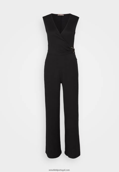 mulheres macacão preto F4BZ0D874 Anna Field