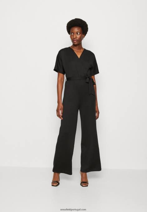 mulheres macacão preto F4BZ0D876 Anna Field