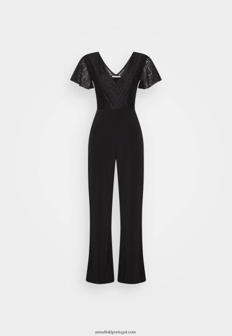 mulheres macacão preto F4BZ0D884 Anna Field